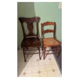Antique chairs-1 with caned seat