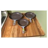 LeCreuset Enameled Cast Iron Pans. Made in France