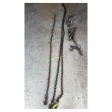 Log / tow chains (6 & 16ft), 2-comalongs