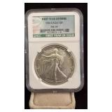1986 MS69 Silver Eagle Dollar NGC Graded