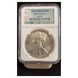1986 MS69 Silver Eagle Dollar NGC Graded