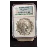 1986 MS70 Silver Eagle Dollar NGC Graded