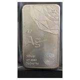 10 Troy ounce .999 pure fine silver ingot bar