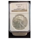 1994 MS69 Silver Eagle Dollar NGC Graded