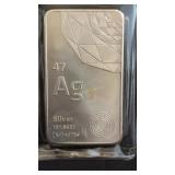 10 Troy ounce .999 pure fine silver ingot bar