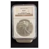 1994 MS69 Silver Eagle Dollar NGC Graded