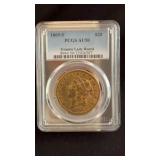 1865 S Liberty Head $20 Double Eagle Gold Coin