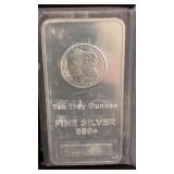 10 Troy ounce 999+ pure fine silver ingot bar