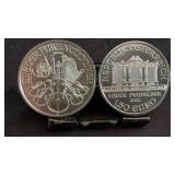 Two 2022 Austria 1,50 Euro Silver Rounds BU