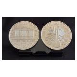 Two 2023 Austria 1,50 Euro Silver Rounds BU