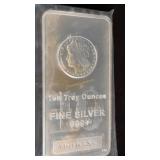 10 Troy ounce 999+ pure silver ingot bar
