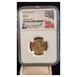 2018 MS70 $10 Gold Eagle NGC Graded  1/4 ozt