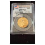 2005 MS69 $25 Gold Eagle PCGS Graded 1/2 ozt