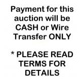 PAYMENTS - CASH, & WIRE TRANSFER ONLY