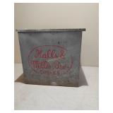 Halls & Miller Bros Dairies Milk Box