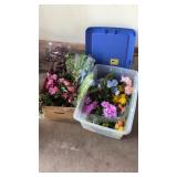 Lot of Faux Flowers and Greenery