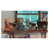 Forest Animal Ceramic Planters