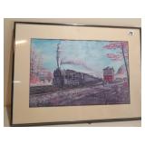 Pennsylvania Railroad Steam Engine Print