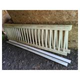 2 sections 8' vinyl deck railing