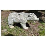 Concrete Polar Bear Lawn Ornament Figure