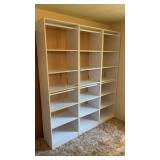 3 melamine Adjustable Shelving Units
