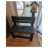 32' Wide garden buddy bench w/ birdhouse