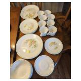 44 pcs Corelle Windsor Rose dish set