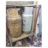 PROPANE TANKS AND CAGE