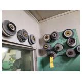 GRINDING WHEELS ON WALL