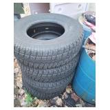 4 MASTERCRAFT LT 265/75R16 STUDDED TIRES