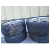 FOUR 235/40ZR17 TIRES WITH RIMS