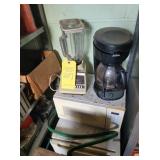 MINI FRIDGES, COFFEE POT, BLENDER, STOOL