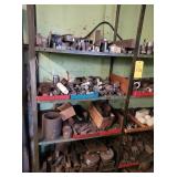 2 SHELVES & CONTENTS - MISC TOOLING & METALS