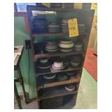 GRINDING WHEELS IN HALL, ON WALLS,  ON STAND