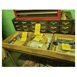 ASSORTED FASTENERS, DRILLS, TOOLING