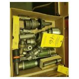 ASSORTED TOOL HOLDERS & JACOBS SPEED CHUCK