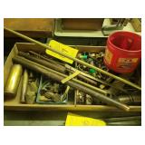 COPPER, BRONZE, BRASS, 2 BOXES & BUCKET