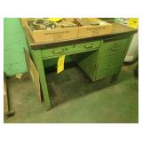 2 DESKS, CHAIRS, MISC