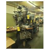 BRIDGEPORT VERT MILL 9"x48" TABLE, TRACER