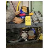 ROLLER CART & CONTENTS, MISC BEHIND