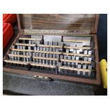WEBBER GAGE BLOCK SET, PARTIAL