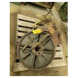 27" FACEPLATE, 23.5" 4-JAW CHUCK, STEADY REST