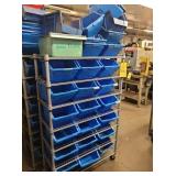 ROLLER RACK & PLASTIC BINS