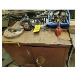 CONTENTS ON TOP OF CABINET - MISC FIXTURES