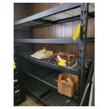 METAL SHELF, EXTENSION CORDS, MISC