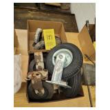 TWO BOXES WHEELS & CASTERS