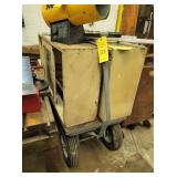 ROLLER CART & 2 METEL CABINETS