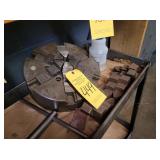 12" 6-JAW CHUCK, JAWS, ROLLER CART