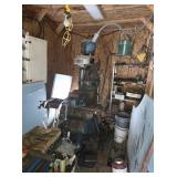 BRIDGEPORT VERT MILL, 9"x32" TABLE