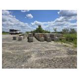 CONCRETE BARRIERS , APPROX 57